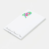 Personnaliser de jolies notes florales post-it (ve (Incliné)