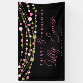 Personnaliser de la bannière de l'anniversaire de  (Vertical)