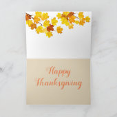 Personnaliser de la carte Cornucopia Thanksgiving (Intérieur)