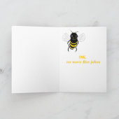 Personnaliser de la carte d'anniversaire d'abeille (Intérieur)