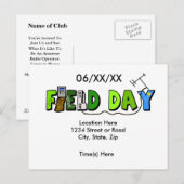 Personnaliser de la carte postale promotionnelle d (Devant / Derrière)