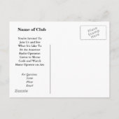 Personnaliser de la carte postale promotionnelle d (Dos)