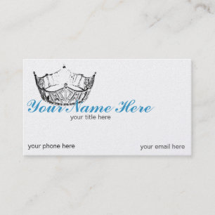 Personnaliser de la Couronne Litho Cartes de visit
