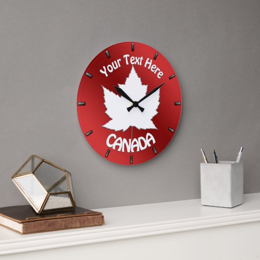 Personnaliser de l'horloge murale Canada Horloge s (Bureau)
