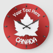 Personnaliser de l'horloge murale Canada Horloge s (Recto)