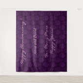 Personnaliser de luxe Tapisserie florale violet (Devant)