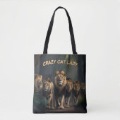 Personnaliser de Sac fourre-tout Crazy Cat Lady Te (Devant)
