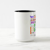 Personnaliser de tasse de collage de mot de (Centre)