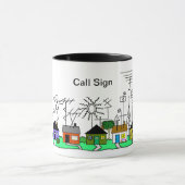 Personnaliser de tasse de rue de radio-amateur   (Centre)