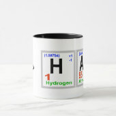 Personnaliser de tasse d'éléments chimiques de (Centre)
