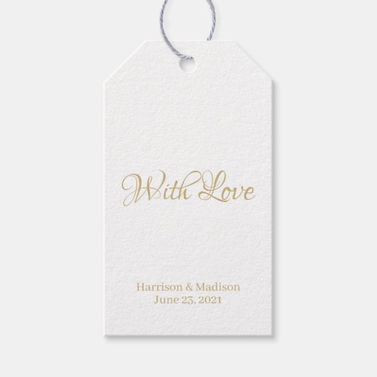 personnaliser de texte Mariage - étiquettes cadeau (Devant)