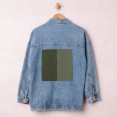 Personnaliser Denim Veste - Split Moss Green Patch (Hangar)