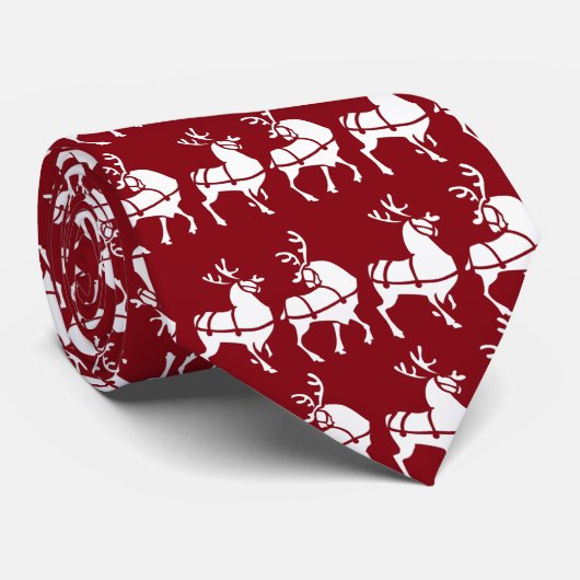 Personnaliser des Cravates de Noël Reindeer Cravat (Roulé)