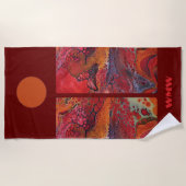 personnaliser des serviettes de plage "Lava Flow" (Devant)