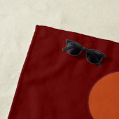 personnaliser des serviettes de plage "Lava Flow" (En situation)