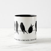 Personnaliser d'oiseaux de Mug à café sur un fil (Centre)