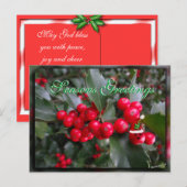 Personnaliser drôle de carte postale Holly (Devant / Derrière)