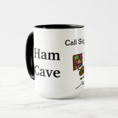 Personnaliser drôle de tasse de radio-amateur de (Devant gauche)