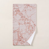 Personnaliser en marbre Parties scintillant rose r (Serviette à main)