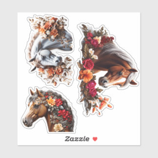 Personnaliser Enchanteur Horses Vinyl Stickers