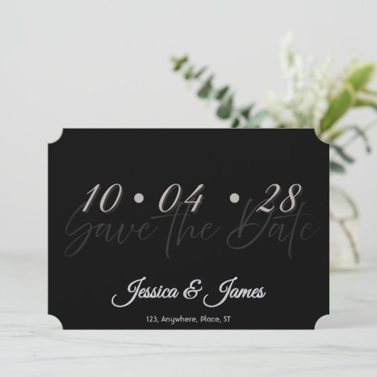 Personnaliser Faire-part de date de mariage perso (Debout devant)