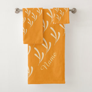 Personnaliser Feuille Beige Répéter Orange