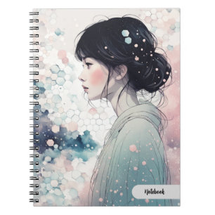 PERSONNALISER : Fille chinoise en pastel Cahier