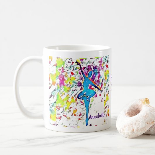 Personnaliser Forever Dance Céramique café Mug (Avec donut)