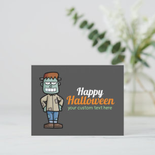 Personnaliser Frankenstein Halloween carte postale