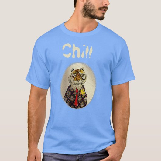 Personnaliser Fun Chill Tiger T-Shirt (Devant)