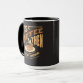 Personnaliser Funny Premier café puis Mug (Devant gauche)