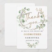 Personnaliser Godmère carte de remerciements (Devant / Derrière)