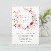 Personnaliser Godmère carte de remerciements (Debout devant)