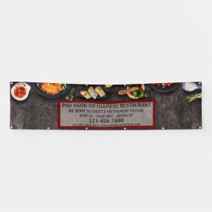 Personnaliser Grande Bannière de Restaurant Vietna