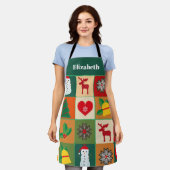 Personnaliser Graphique Patches Noël tablier (Porté)