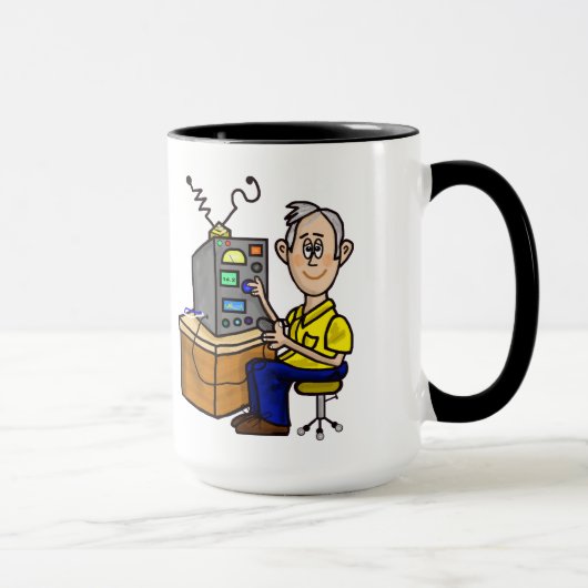 Personnaliser grise de tasse d'opérateur radio de (Droite)