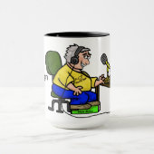 Personnaliser heureuse de tasse de café (Centre)