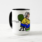 Personnaliser heureuse de tasse de café (Devant gauche)