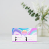 Personnaliser hologramme carte de visite holograph (Debout devant)