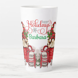 Personnaliser Hot Coco Holiday Gnomes Latte Mug