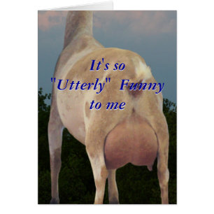 Personnaliser humoristique de carte de chèvre de