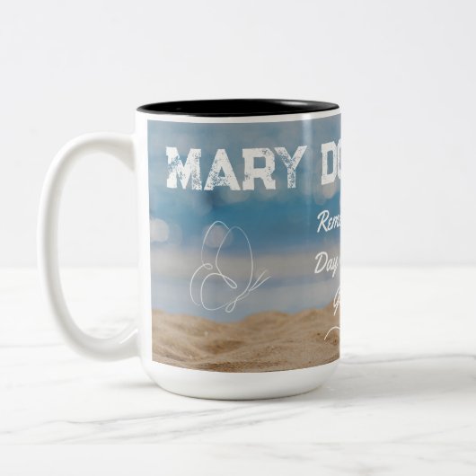 Personnaliser Inspirer Beach Scène Mug (Gauche)