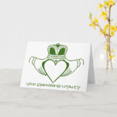 Personnaliser irlandaise de carte de symbole de (Fleur jaune)