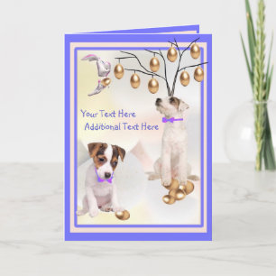 Personnaliser It Jack Russell Puppy Carte Pâques