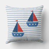 Personnaliser Jeu de coussins - Nom Bateaux à voil (Verso)