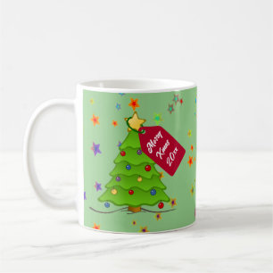 Personnaliser Jolie Arbre de Noël Mug de vacances