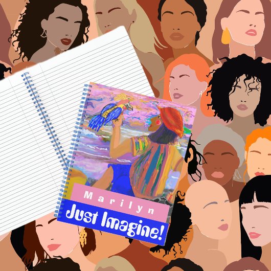 Personnaliser Journal Méditerranée Femme & Oiseau