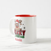 Personnaliser Joyeux Noël Reindeer Mug (Devant gauche)