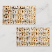 Personnaliser juive de ~ de carte de visite de (Devant / Derrière)