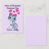 Personnaliser Kitten Valentines Cartes de Jour pou (Devant / Derrière)